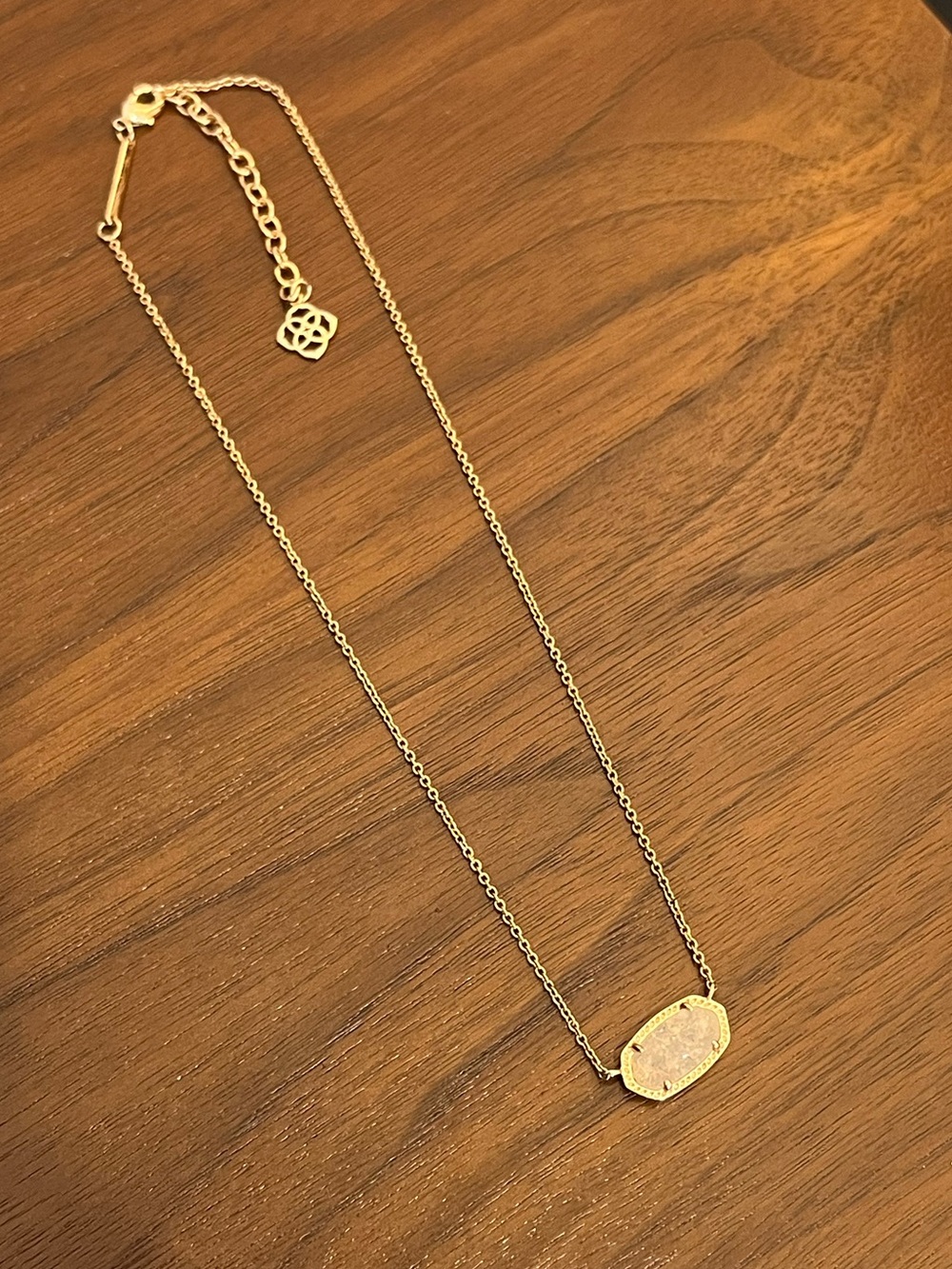 Kendra Scott Rose Gold Pendant Necklace - Women's Gold Tone Jewelry